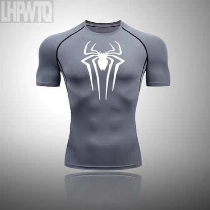 New Compression Shirt Men Fitness Gym Super Hero Sport Running T-Shirt Rashgard Tops Tee Quick Dry Short Sleeve T-Shirt for Men